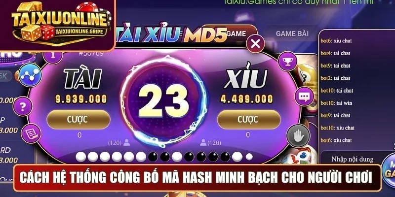 Cách hệ thống công bố mã hash minh bạch cho người chơi Cách hệ thống công bố mã hash minh bạch cho người chơi