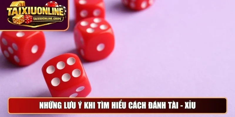Những lưu ý khi tìm hiểu cách đánh tài - xỉu