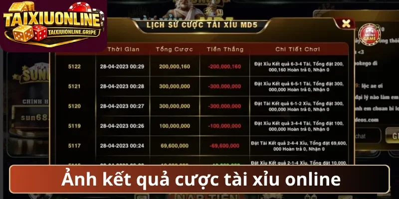 Ảnh kết quả cược tài xỉu online Ảnh kết quả cược tài xỉu online