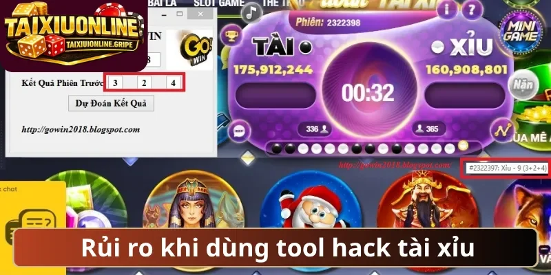 Rủi ro khi ta dùng tool hack tài xỉu Rủi ro khi ta dùng tool hack tài xỉu